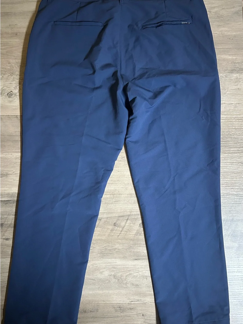 Banana Republic Men's 36x29 Flat Front Stretch Tech Pants Blue Slim